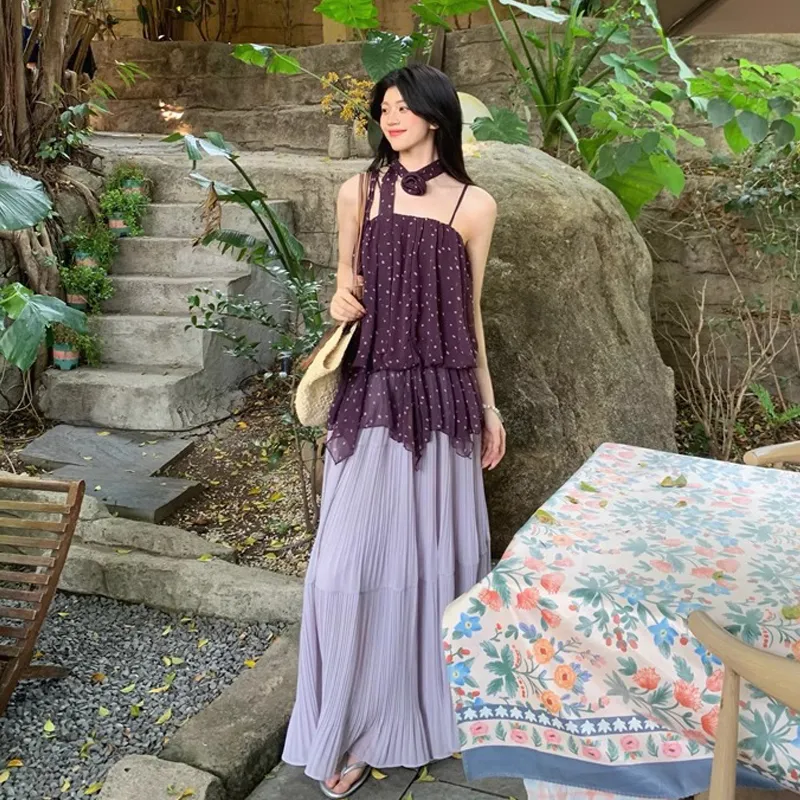 ZVJH Two Piece Skirt Sets Women's-4