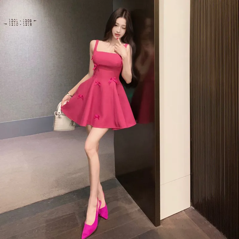 ZVJH Sleeveless Dresses Women's Fuchsia Shopping Bag-2
