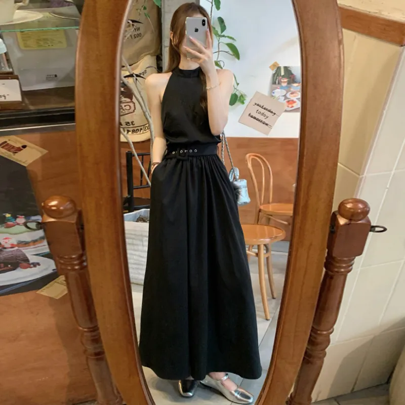 ZVJH Sleeveless Dresses Women's Black Shopping Bag-3