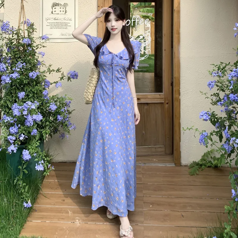 ZVJH Short Sleeved Dress Women's-2