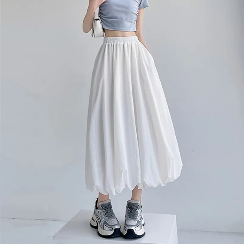 ZVJH Casual Long Skirts Women's-6