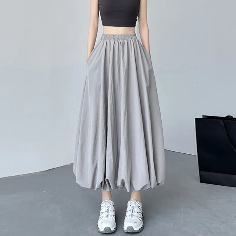 ZVJH Casual Long Skirts Women's-9