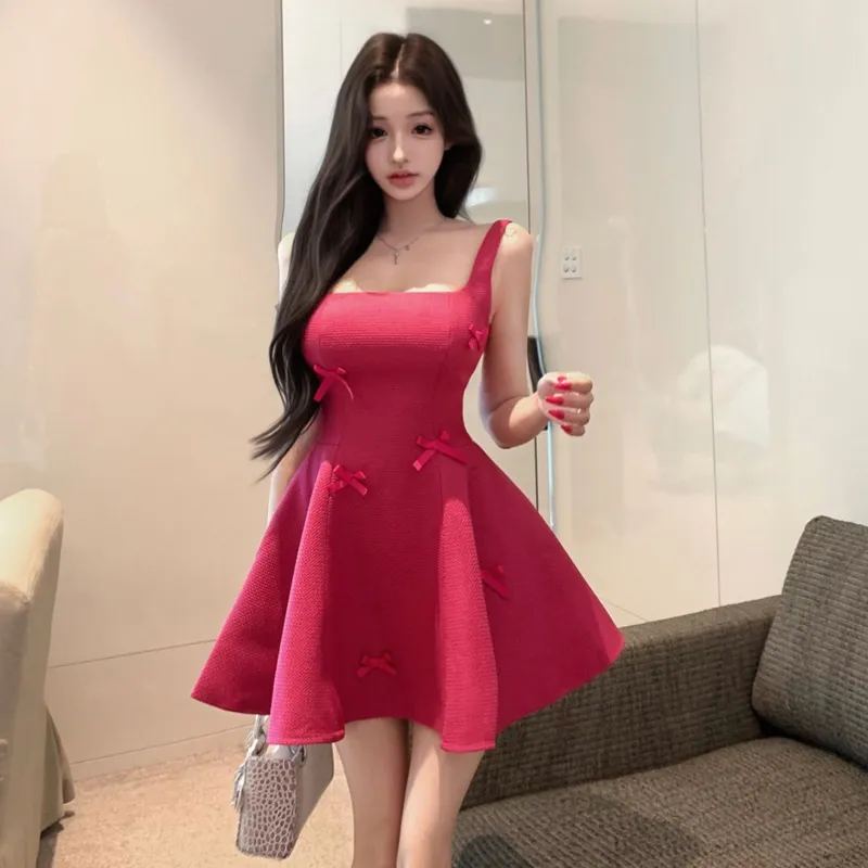 ZVJH Sleeveless Dresses Women's Fuchsia Shopping Bag-5
