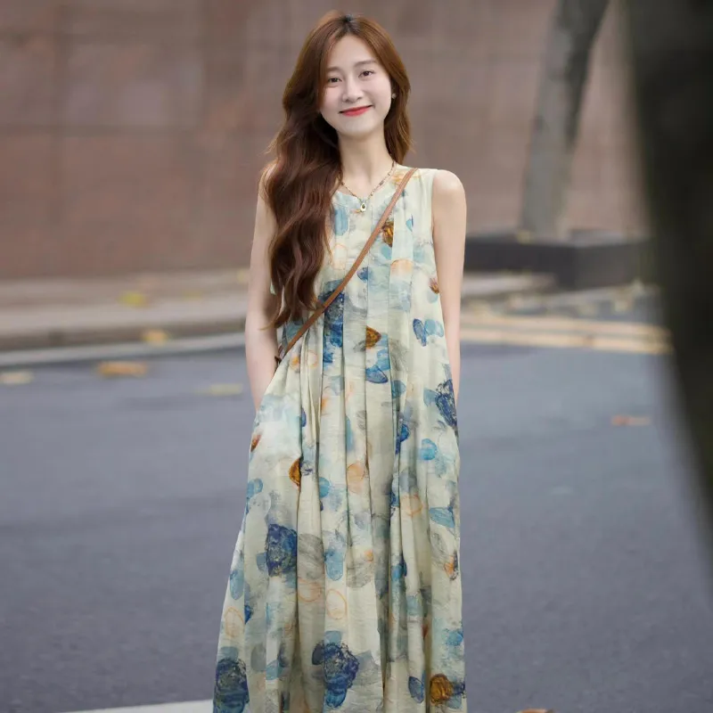 ZVJH Sleeveless Dresses Women's-6