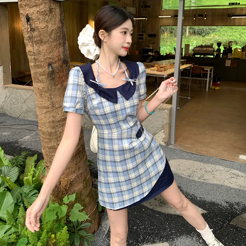 ZVJH Short Sleeved Dress Women's-3