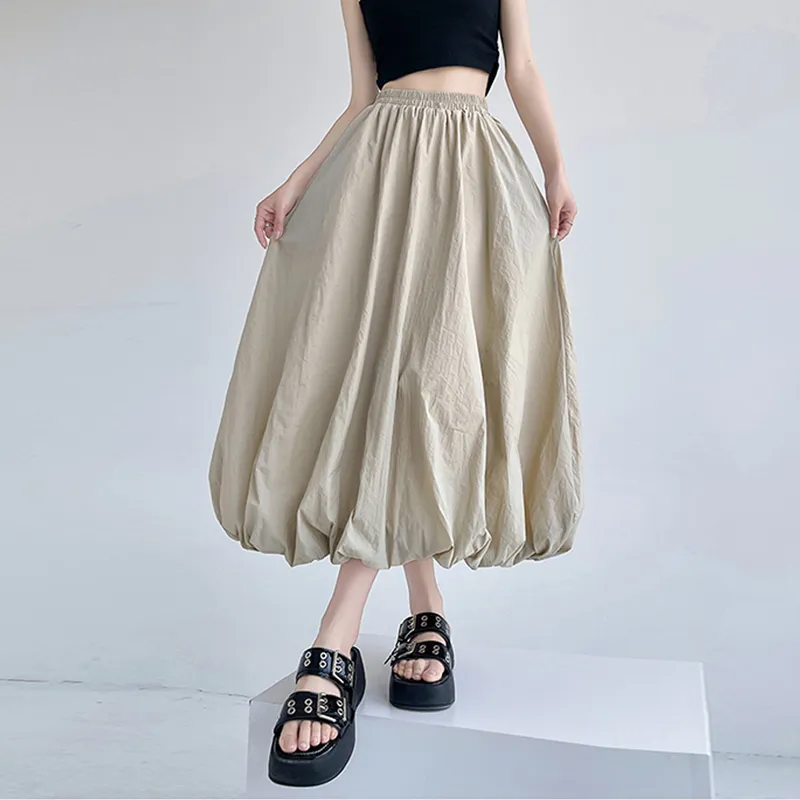 ZVJH Casual Long Skirts Women's-3