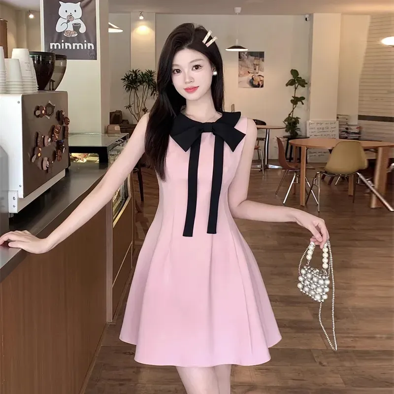 ZVJH Sleeveless Dresses Women's Pink Shopping Bag-2