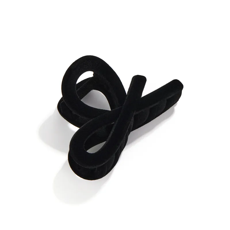 LOOK NICE Flock Hair Clips Women's Black/Red-5