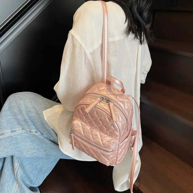 Iman's House PU Backpack Regular Women's Multicolor-17