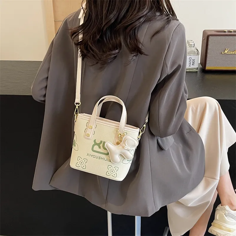 Iman's House PU One Shoulder Handbag Women's Blue+Charm/Pink+Charm/Purple+Charm/Green+Charm-17
