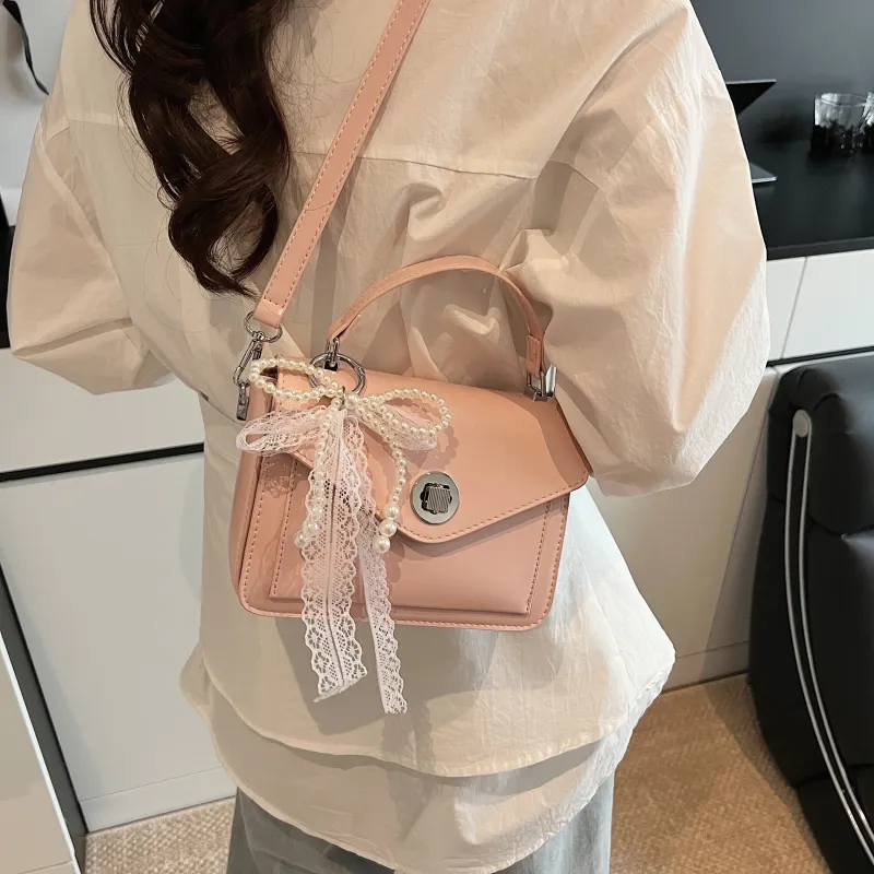 Iman's House PU Crossbody Handbag Regular Women's Blue/White/Pink/Black-12
