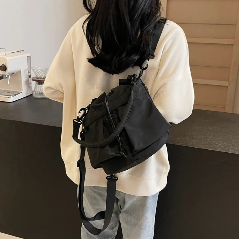 Iman's House Canvas Canvas Bag Double-Shoulder One Shoulder Handbag Women's-9