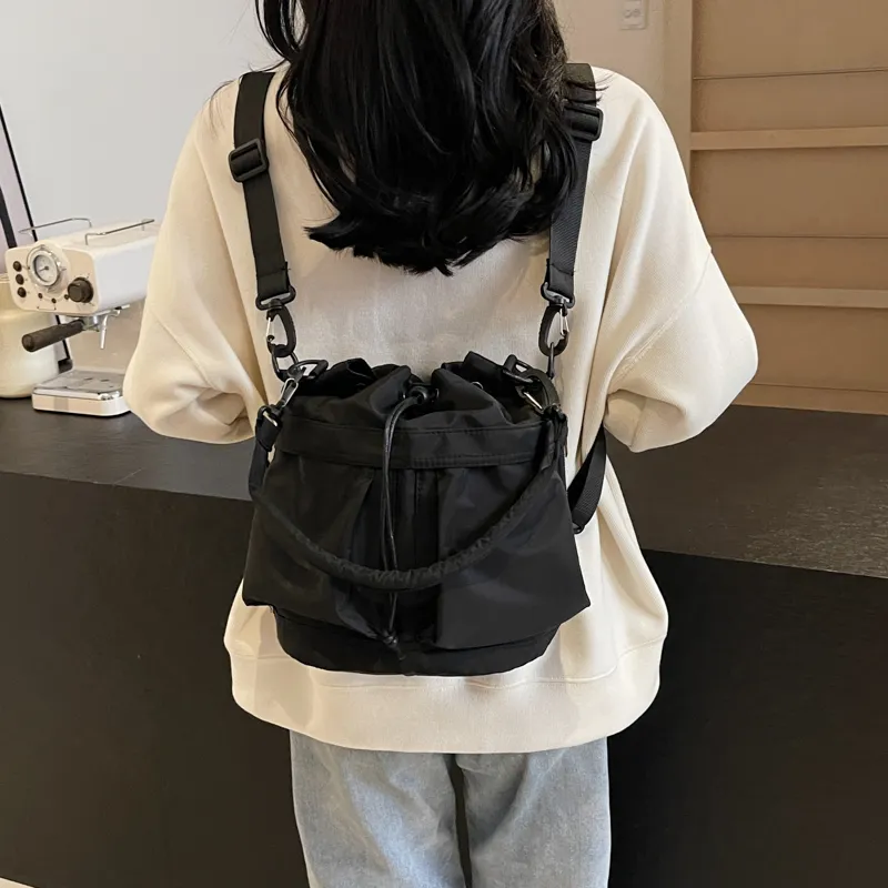 Iman's House Canvas Canvas Bag Double-Shoulder One Shoulder Handbag Women's-10