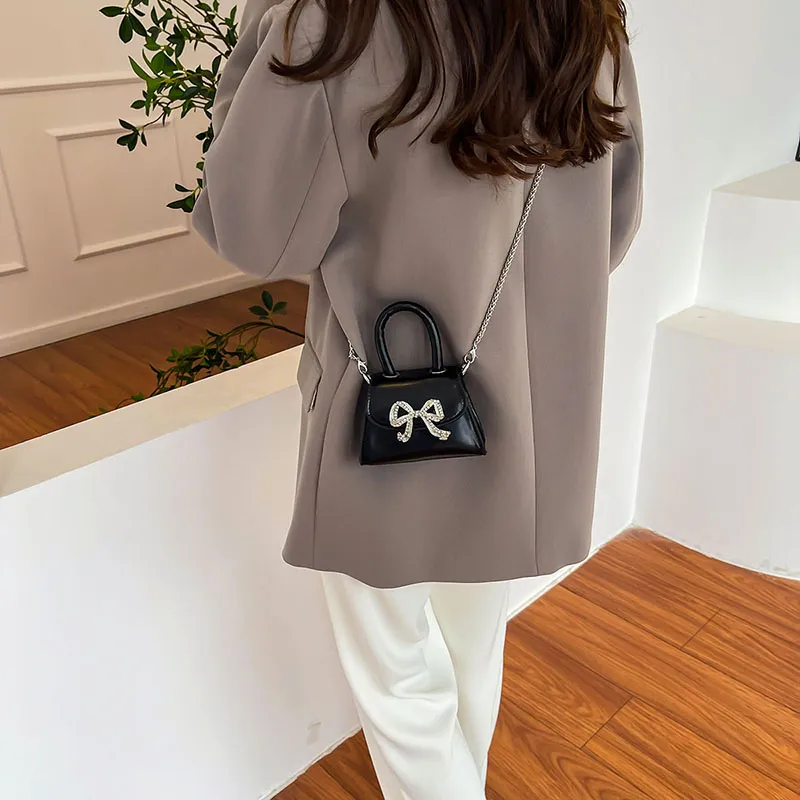 Iman's House PU Handbag, Shoulder Bag Women's Silver, Small/Pink, Small/Beige, Small/Black, Small-16