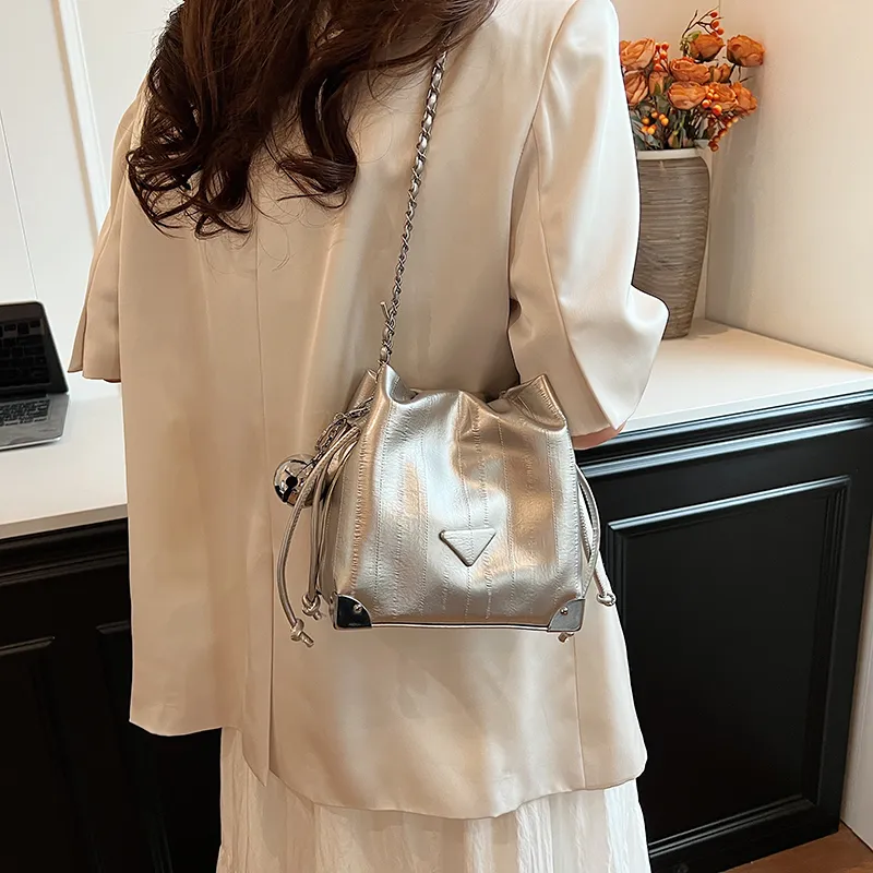 Iman's House PU Shoulder Bag, Crossbody Bag Women's Silver/Ecru/Pink/Black-1