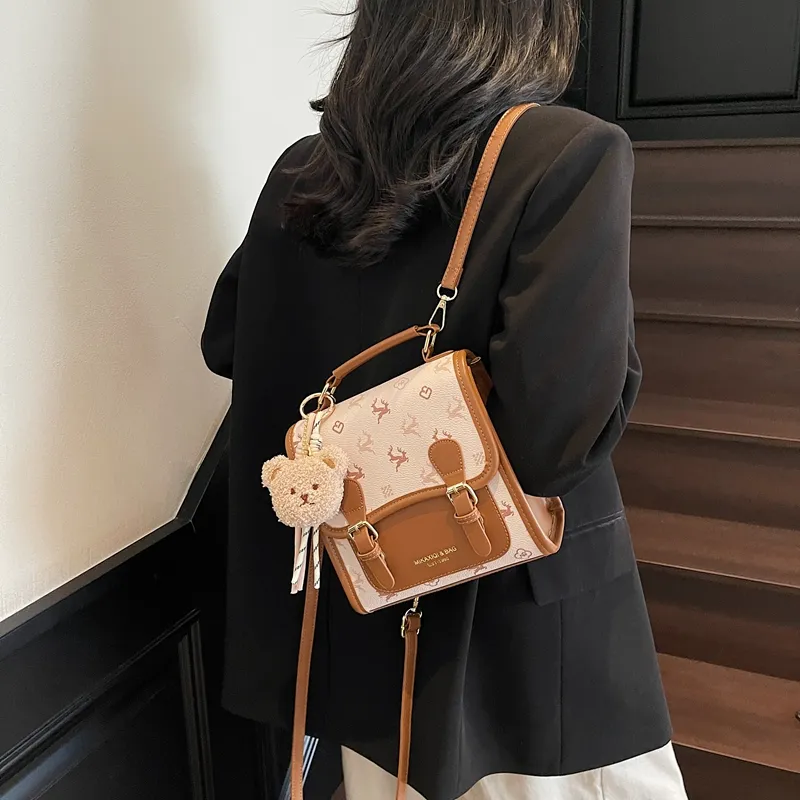 Iman's House PU Backpack Women's Multicolor-7