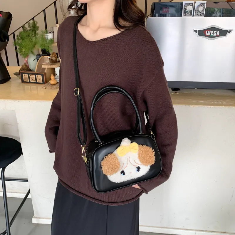 Iman's House PU One Shoulder Handbag Women's White/Pink/Brown/Black-17