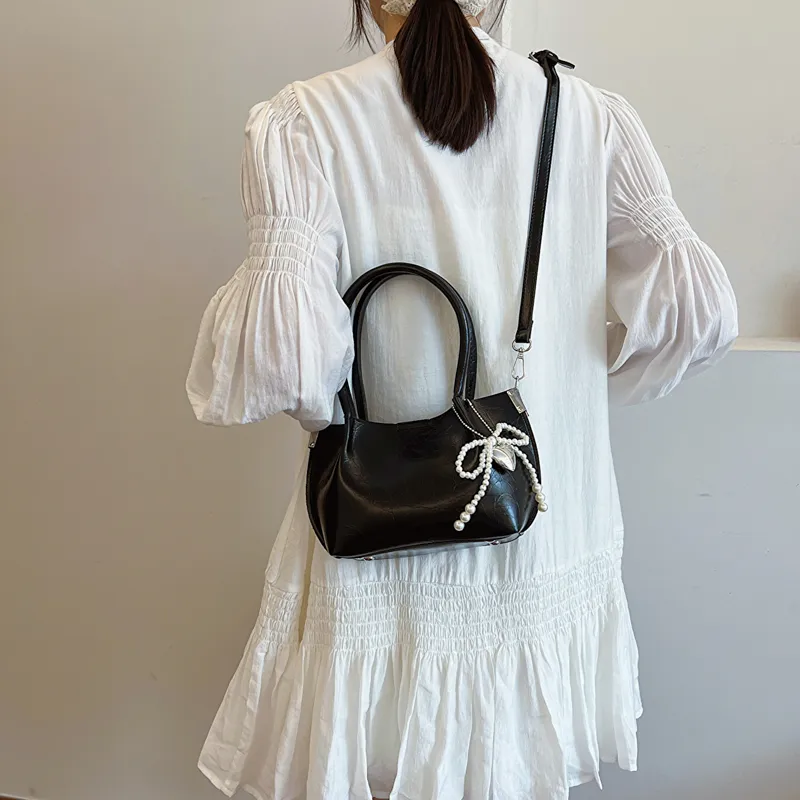 Iman's House PU Shoulder Bag Women's Silver/Ecru/Coffee/Black-19