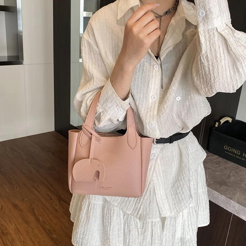 Iman's House PU Handbag Women's White/Pink/Khaki/Black-6