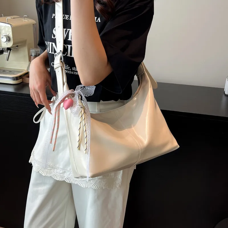 Iman's House PU Crossbody Bag, Shoulder Bag Women's White/Blue/Pink/Black-1