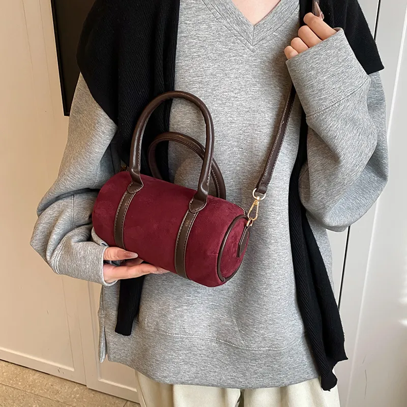 Iman's House Pu Handbag Shoulder Bag Crossbody Bag Women's Fuchsia Khaki Brown Coffee-11