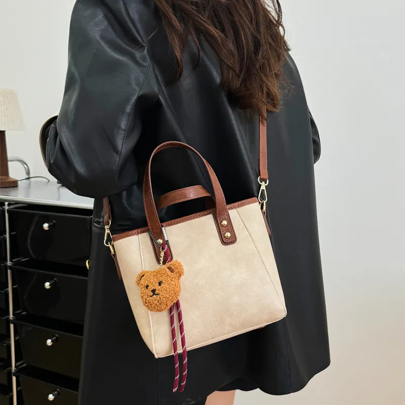 Iman's House PU Shoulder Bag Crossbody Bag Handbags Women's Ecru/Coffee/Brown/Black-2