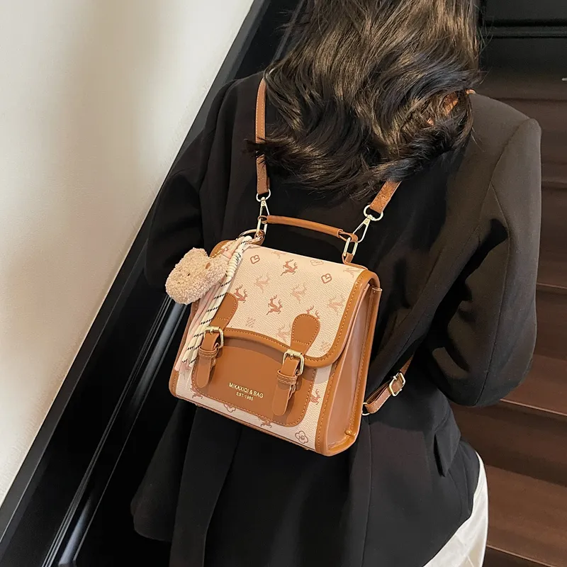 Iman's House PU Backpack Women's Multicolor-5