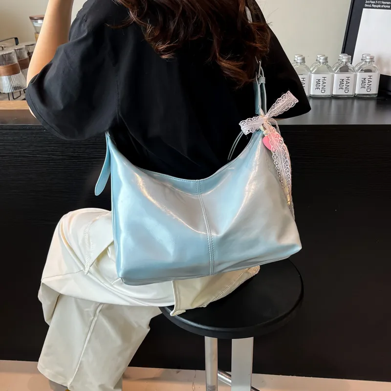 Iman's House PU Crossbody Bag, Shoulder Bag Women's White/Blue/Pink/Black-6