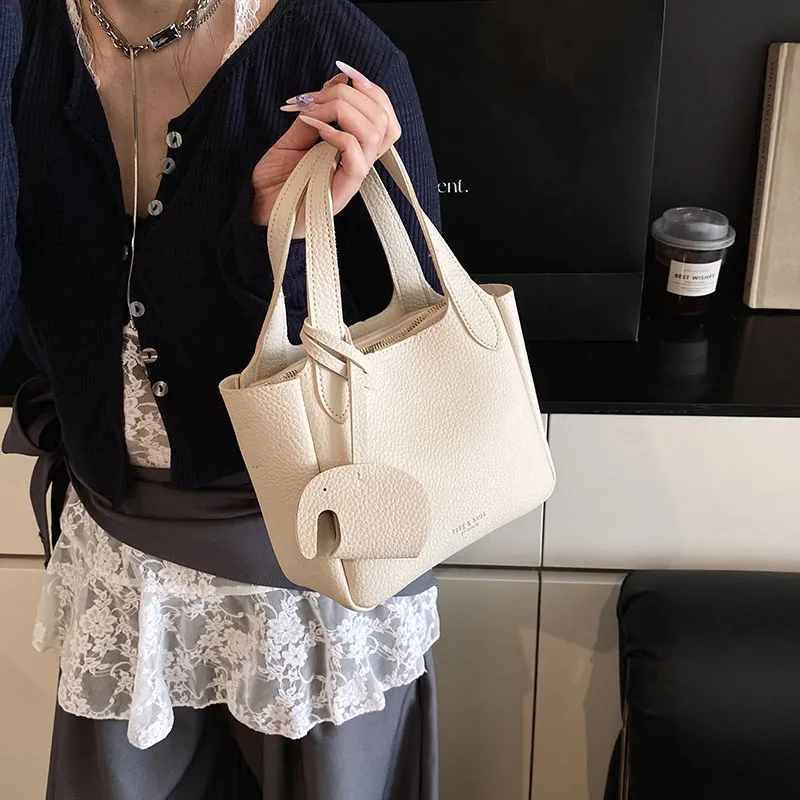Iman's House PU Handbag Women's White/Pink/Khaki/Black-1