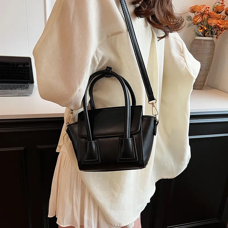 Iman's House PU Shoulder Bag Women's Pink/Ecru/Gray/Black-17