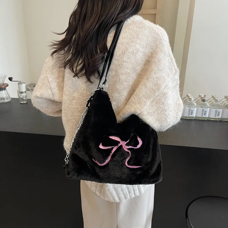 Iman's House Plush Tote Bag, Shopping Bag, Backpack, Shoulder Bag Women's Multicolor-18