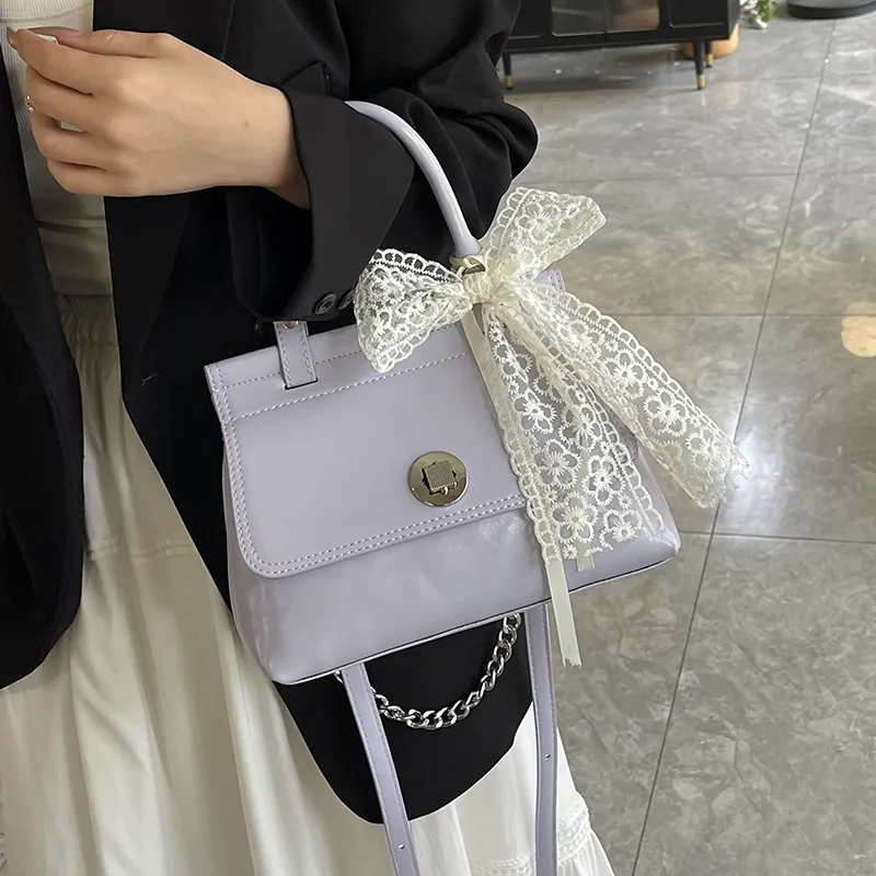 Iman's House PU Shoulder Bag, Crossbody Bag, Handbag Women's White/Purple/Blue/Pink/Black-5