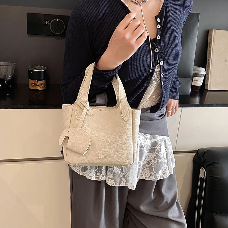 Iman's House PU Handbag Women's White/Pink/Khaki/Black-2