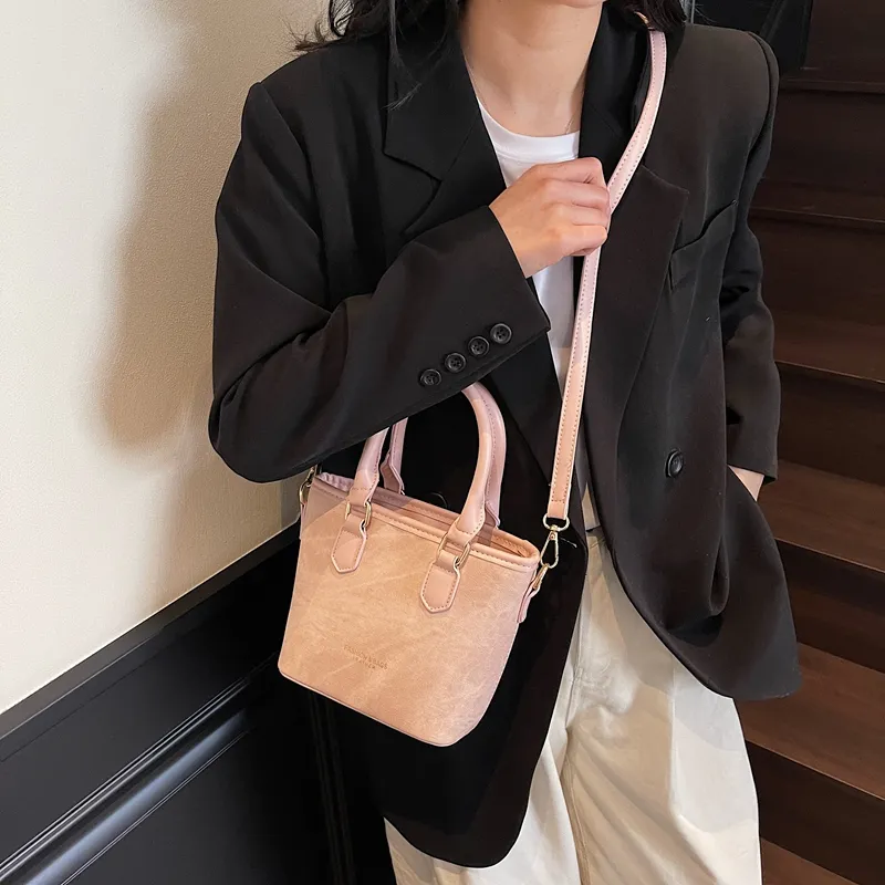 Iman's House PU Handbag Women's White & Black/Beige & Brown/Dark Tea/Pink-15