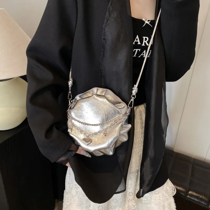 Iman's House PU Shoulder Bag Women's Silver/Gold/Black-1