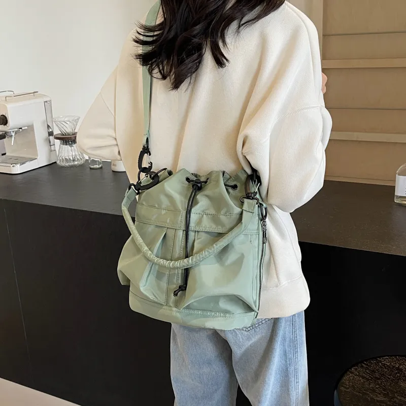 Iman's House Canvas Canvas Bag Double-Shoulder One Shoulder Handbag Women's-4