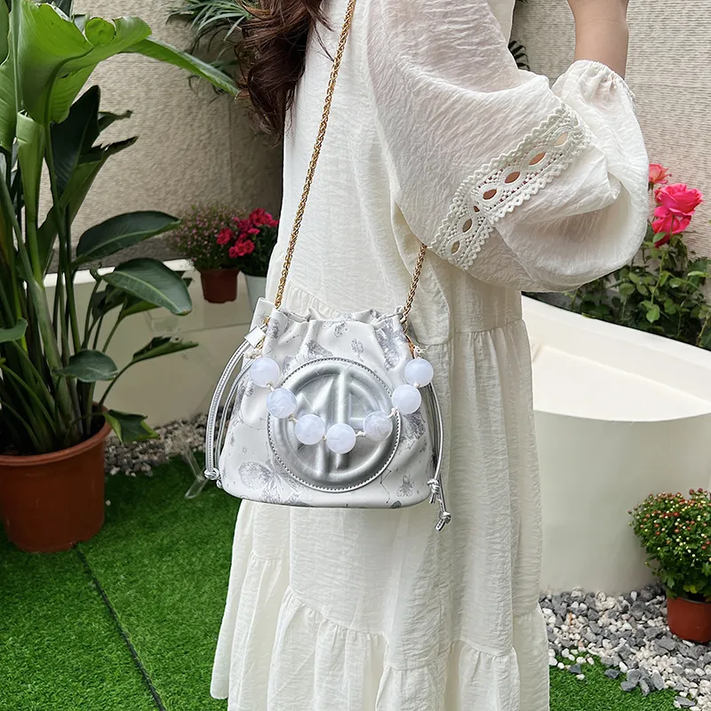 Iman's House PU Handbags Shoulder Bags Regular Women's Silver/Pink-1