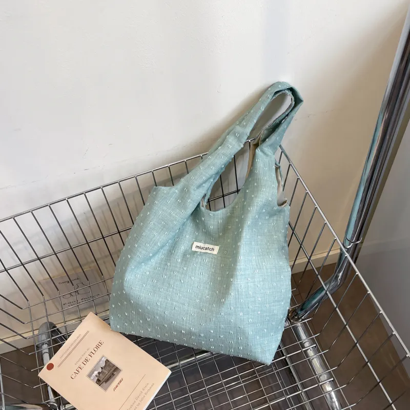 Iman's House Polyester Shoulder Bag Women's White/Pink/Blue/Black/Green-24