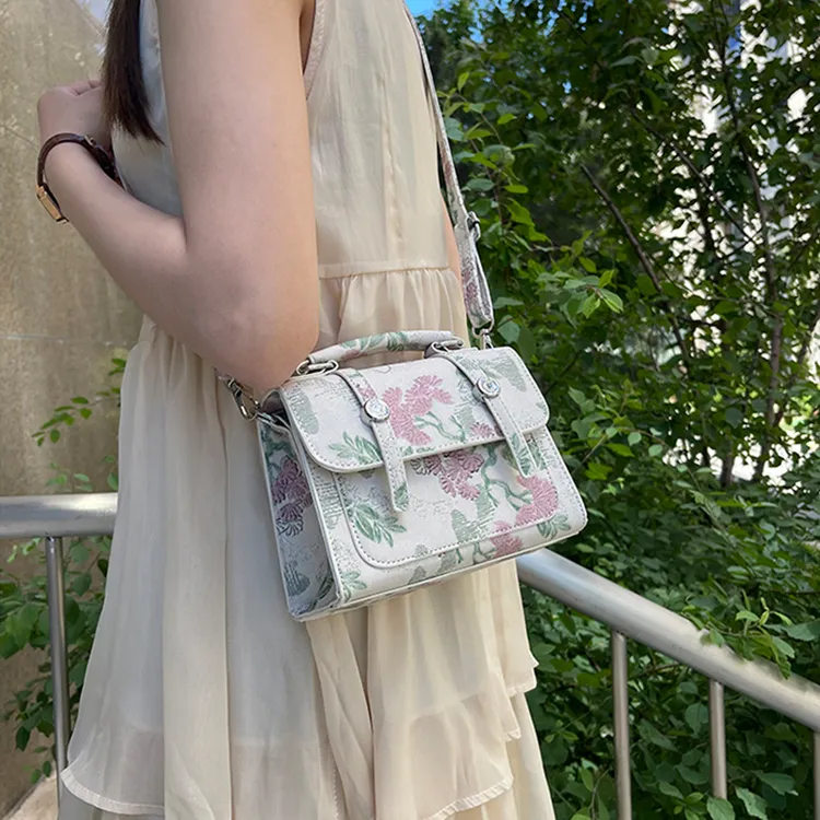 Iman's House PU Shoulder Bag Crossbody Bag Regular Women's Ecru/Silver Gray/Pink/White-1