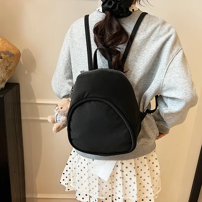 Iman's House PU Backpack Women's White/Green/Pink/Black-14