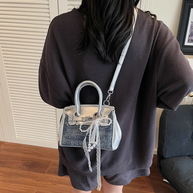 Iman's House PU Shoulder Bag, Crossbody Bag, Handbag Women's Sky Blue/Denim Blue/Black/Royal Blue-14