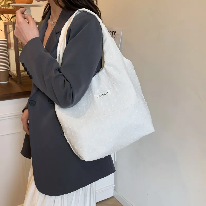 Iman's House Polyester Shoulder Bag Women's White/Pink/Blue/Black/Green-3