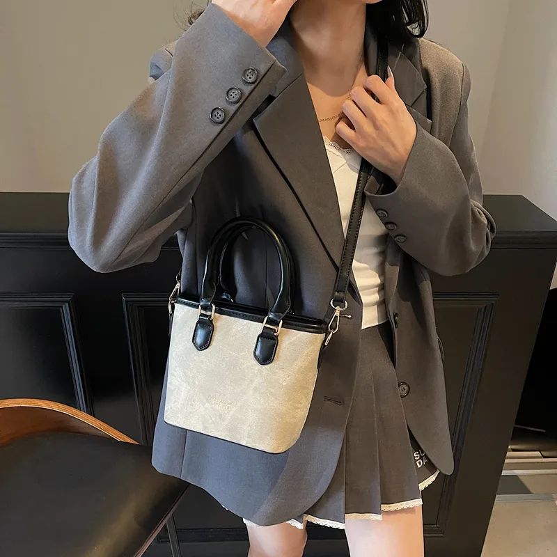 Iman's House PU Handbag Women's White & Black/Beige & Brown/Dark Tea/Pink-3
