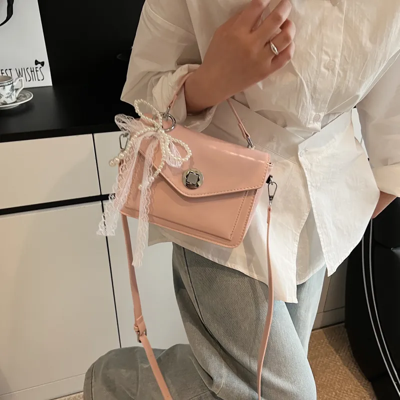 Iman's House PU Crossbody Handbag Regular Women's Blue/White/Pink/Black-11