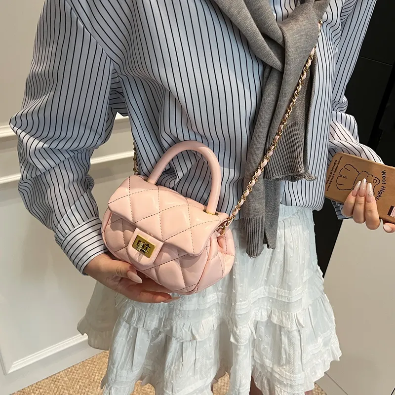 Iman's House PU Handbag Shoulder Bag Crossbody Bag Women's Ecru/Blue/Pink/Black-13