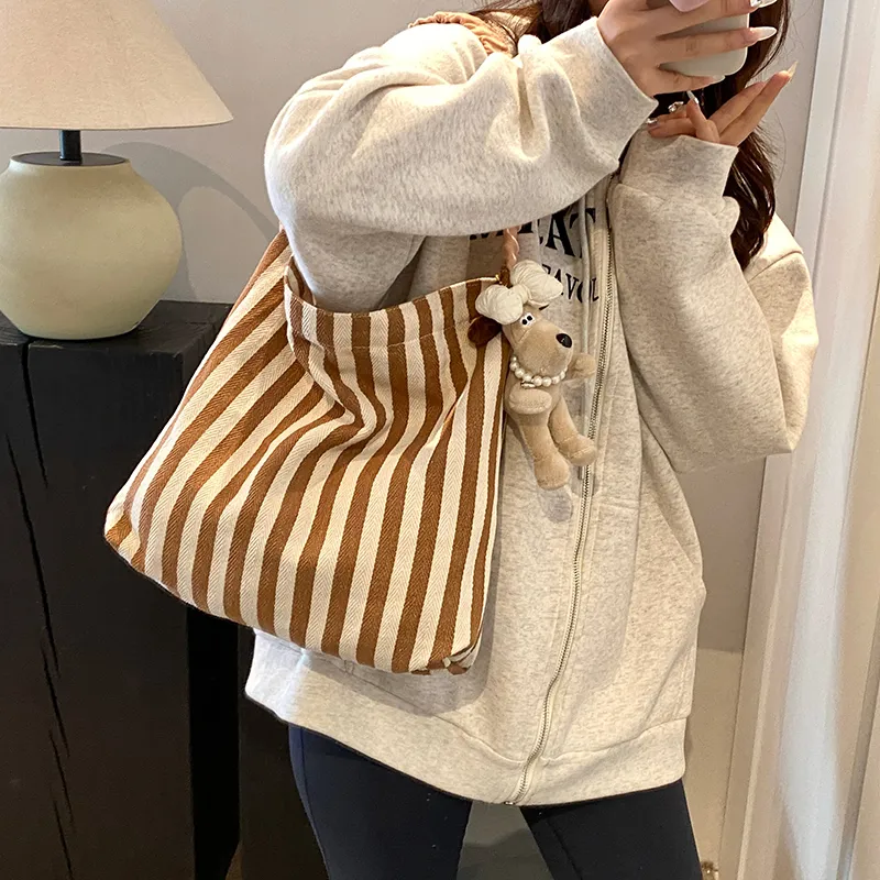 Iman's House Canvas Canvas Bag Shoulder Bags Women's Yellow+Charm/Brown+Charm/Red+Charm-8