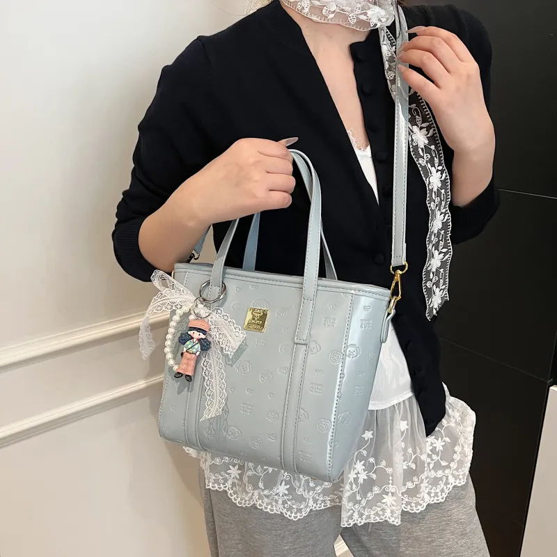Iman's House PU Handbag Women's White/Pink/Blue/Black-13