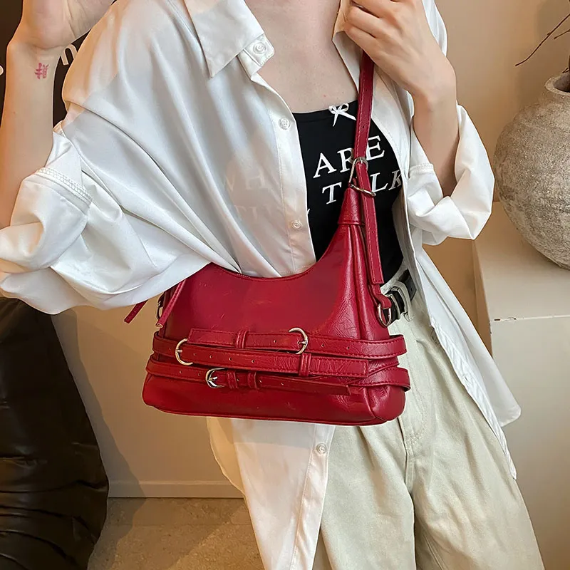 Iman's House PU Crossbody Shoulder Bag Regular Women's Silver/Black/Red/White-12