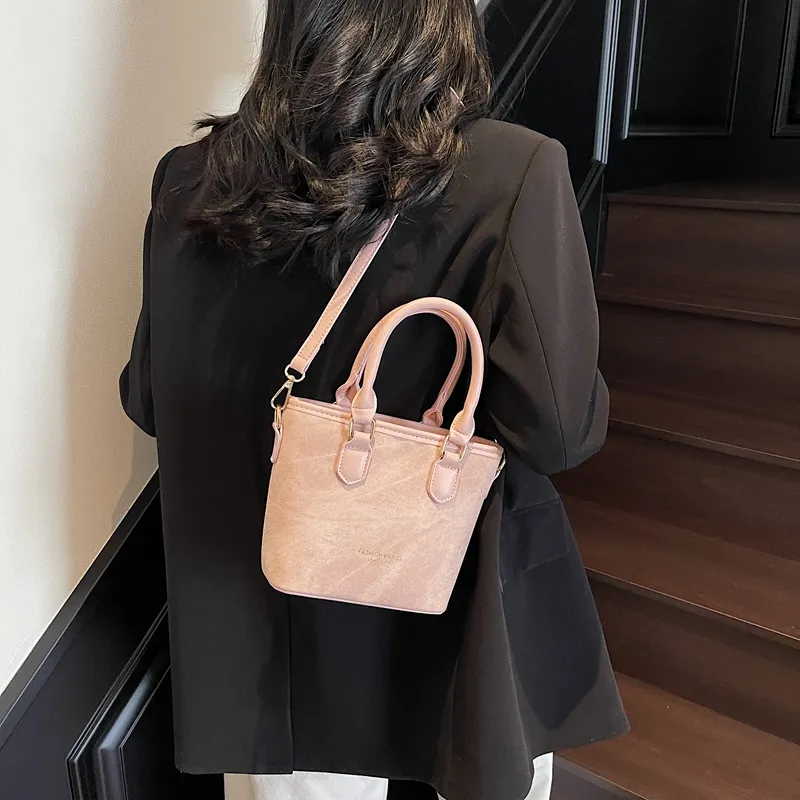 Iman's House PU Handbag Women's White & Black/Beige & Brown/Dark Tea/Pink-14