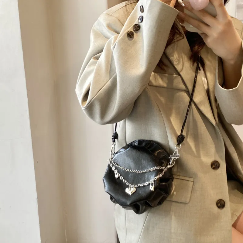 Iman's House PU Shoulder Bag Women's Silver/Gold/Black-11